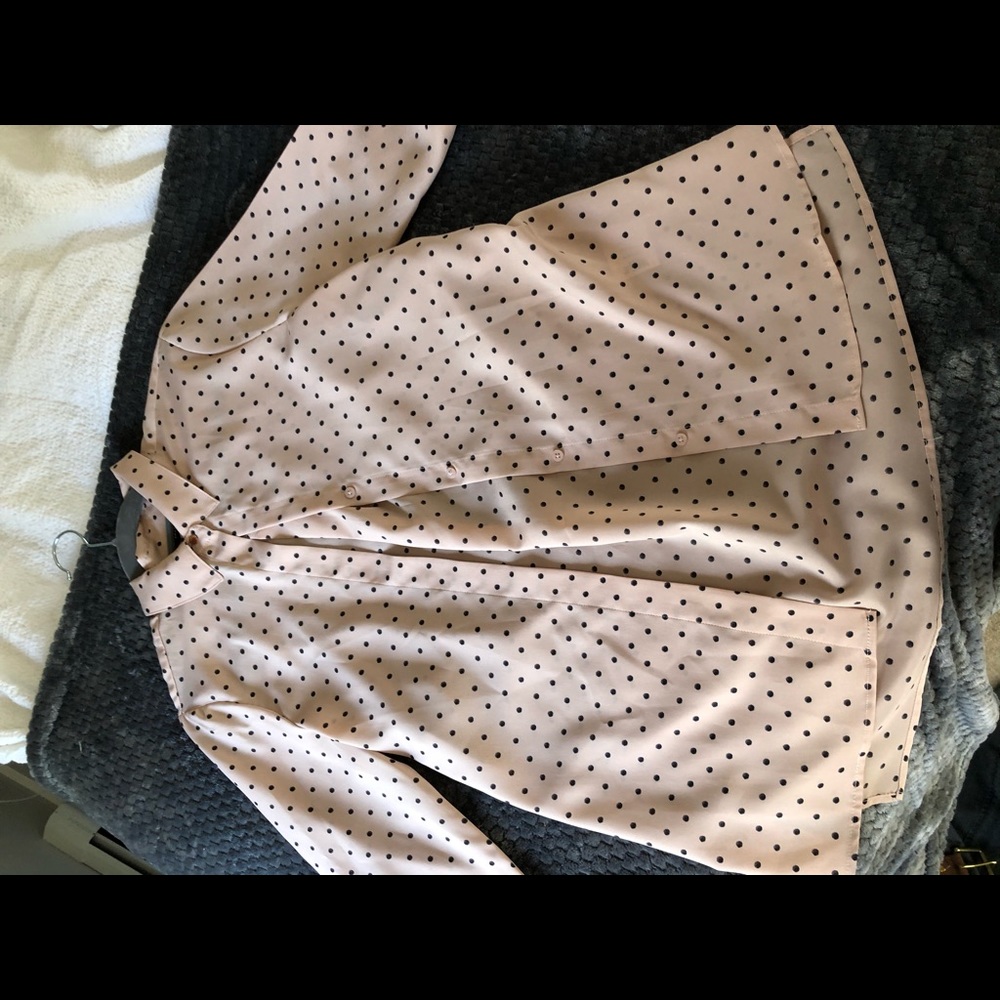Pink pokodot bottom down top